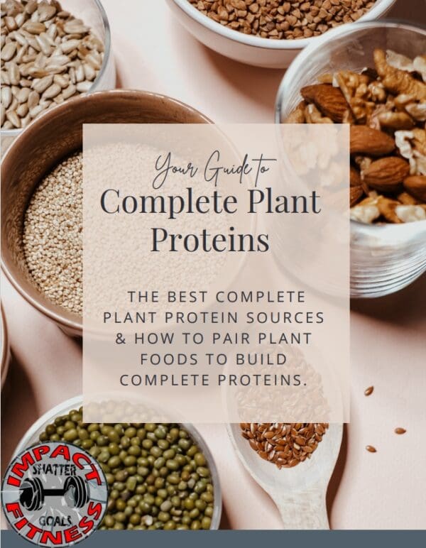 Complete plant protein sources in bowls.