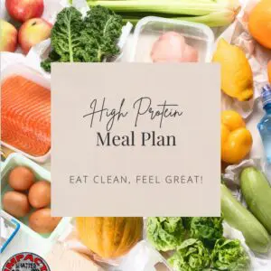 High protein meal plan with fresh food.