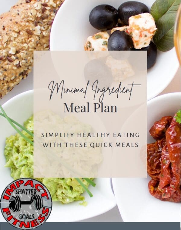 Healthy meal plan with simple ingredients.