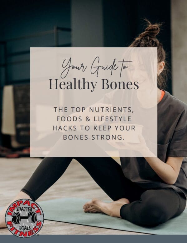 Woman on yoga mat, guide to healthy bones.