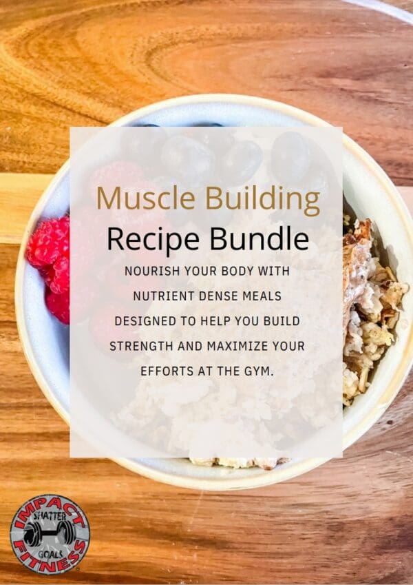 Muscle building recipe with berries and granola.