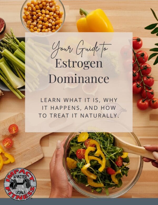 Guide to estrogen dominance with healthy food.