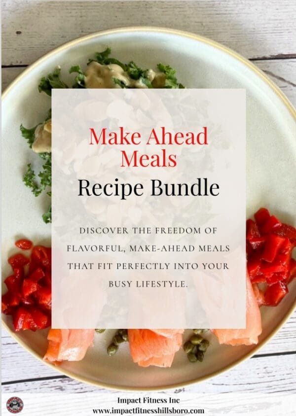 Make-ahead meal recipe bundle image.