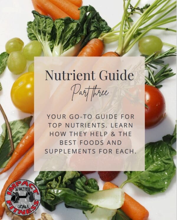 Nutrient guide part three: healthy foods.